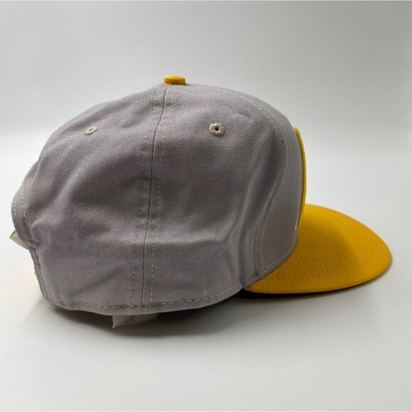 New Era Gray & Yellow "Kicks" Snapback Hat With Embroidered Design - Picture 6 of 8